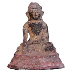 Bouddha en bronze de Birmanie du 16-17e siècle