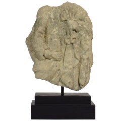 16th-17th Century French Carved Stone Fragment of Saint Peter