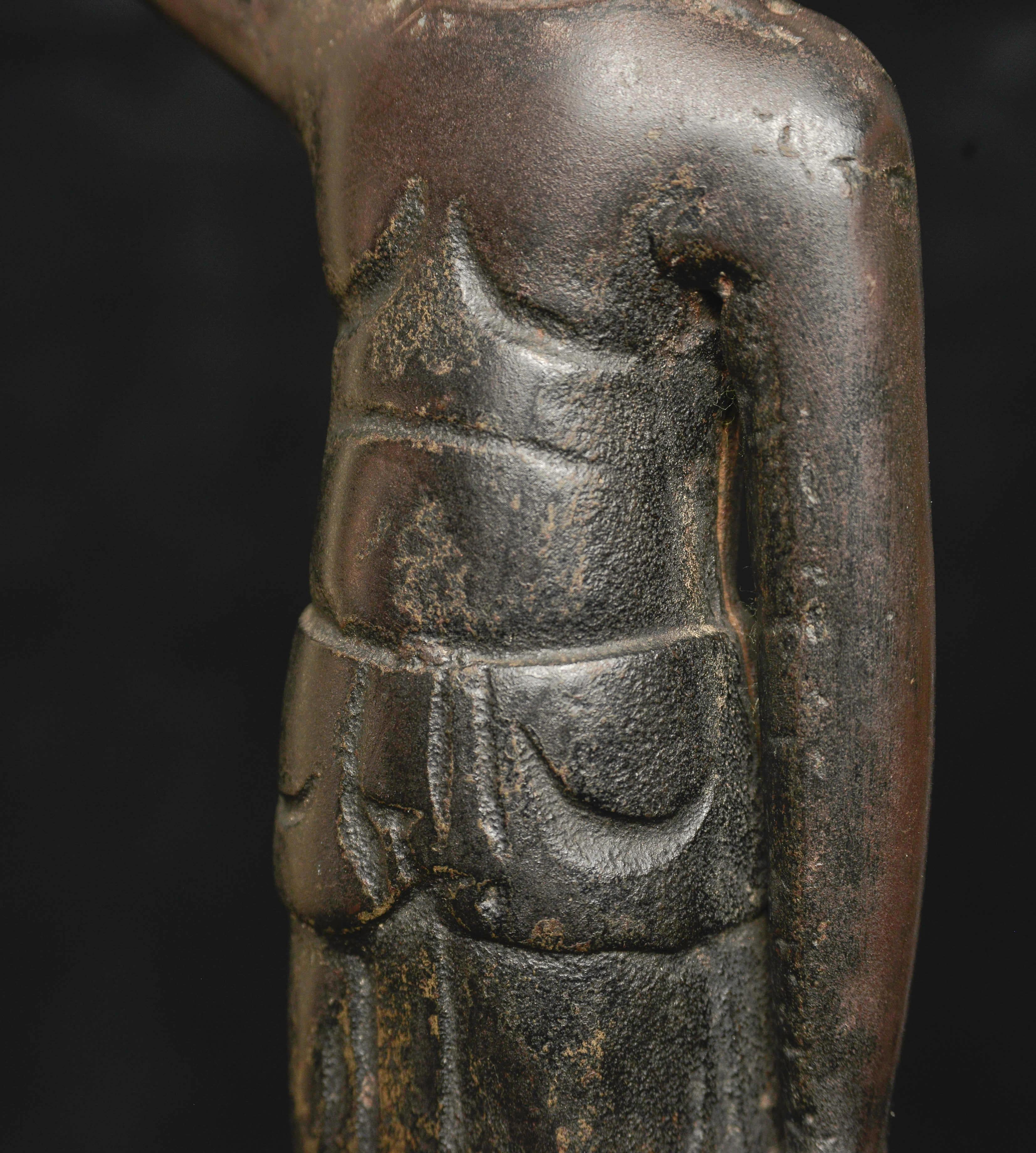 16/17thC Korean Baby Buddha pointing to heaven and earth. For Sale 7