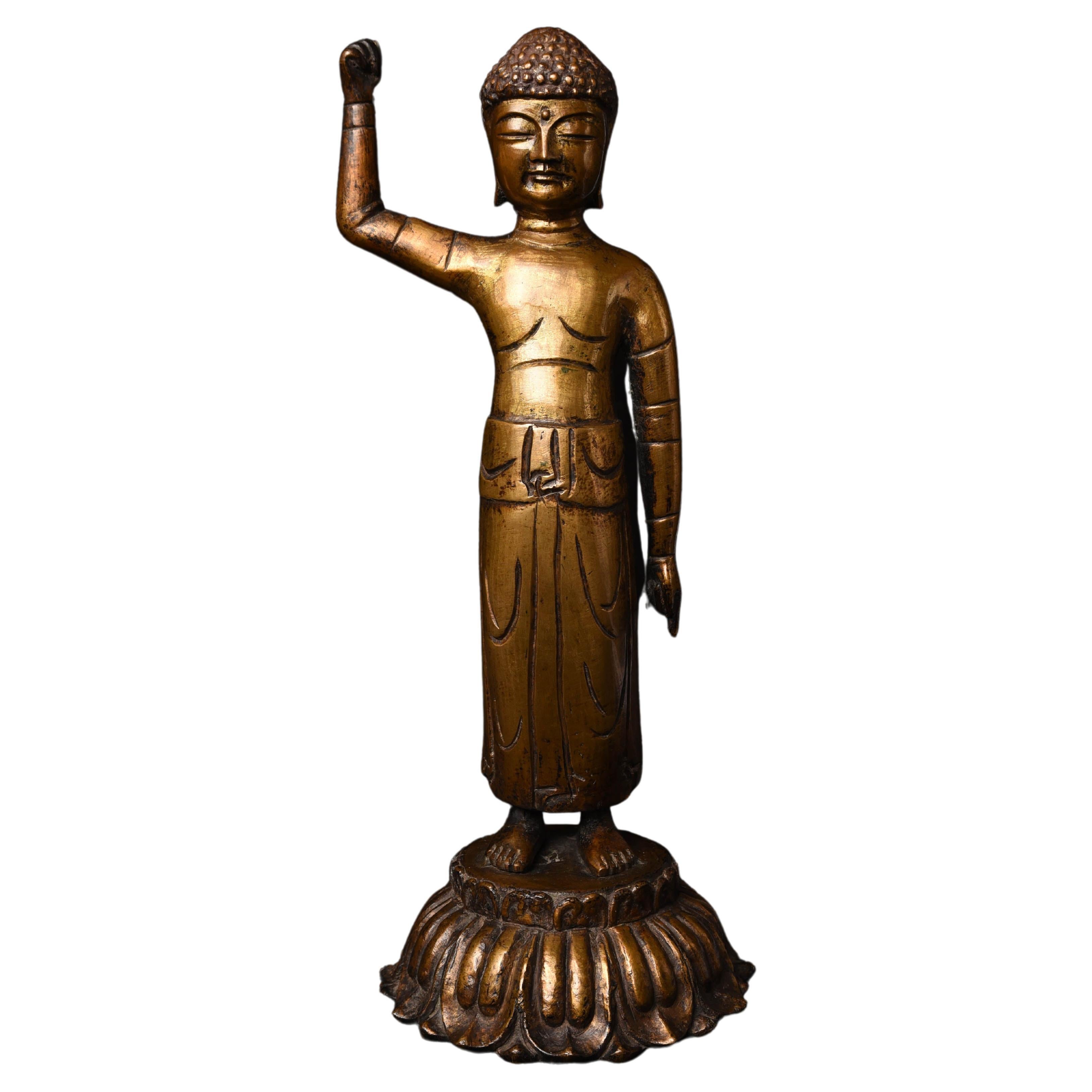 16/17ththC, Korean Baby Buddha Pointing to the Heaven and Earth, 5663