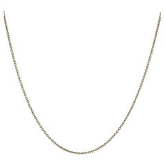 Catena a cavo regolabile da 16"-18" Foundations in oro giallo 14 carati