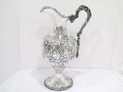 Sterling Silver William Kendrick Antique Grapevine-Decorated Ewer