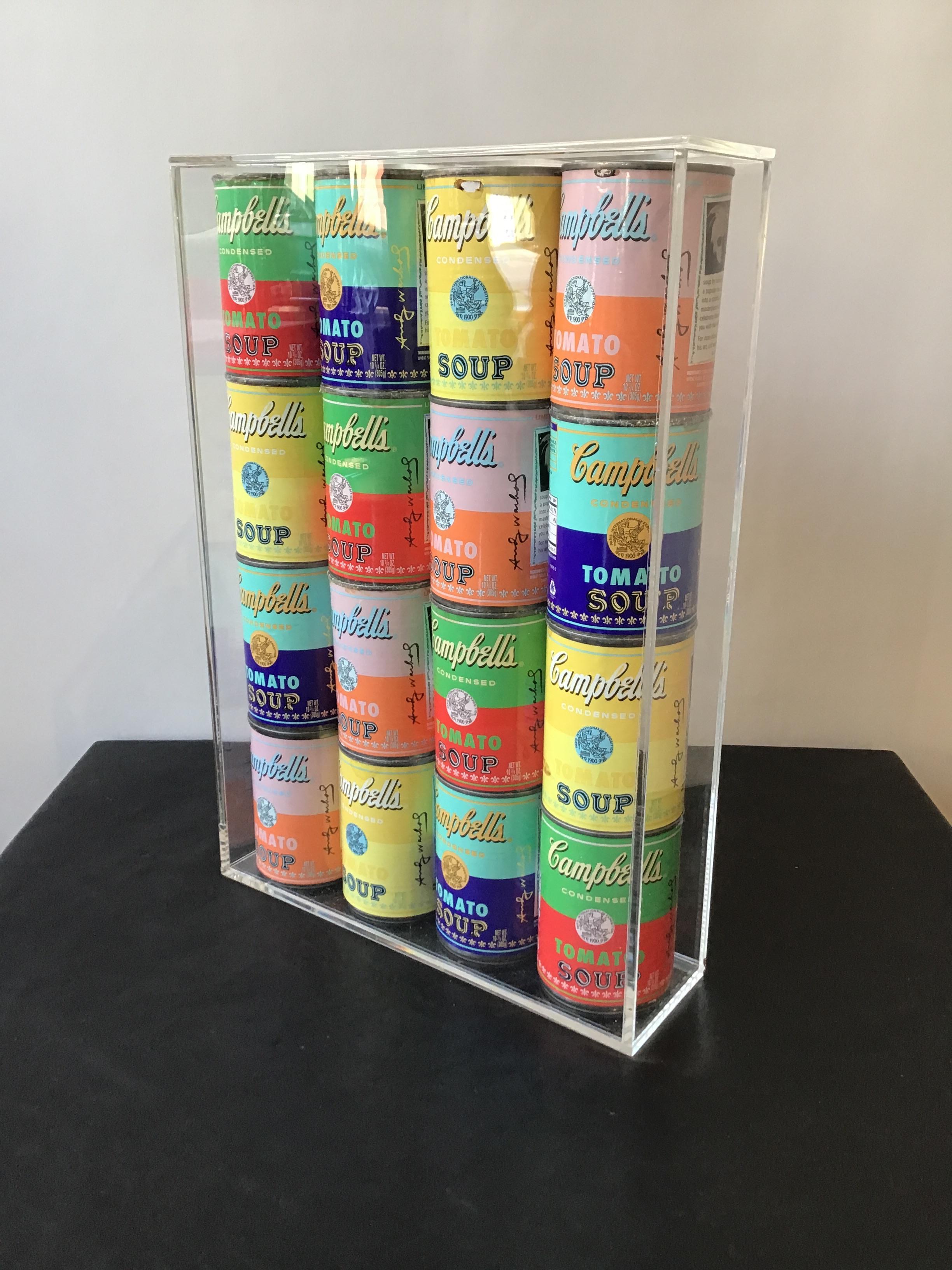 16 Andy Warhol Campbell’s Soup Cans from 2003 In Good Condition In Tarrytown, NY