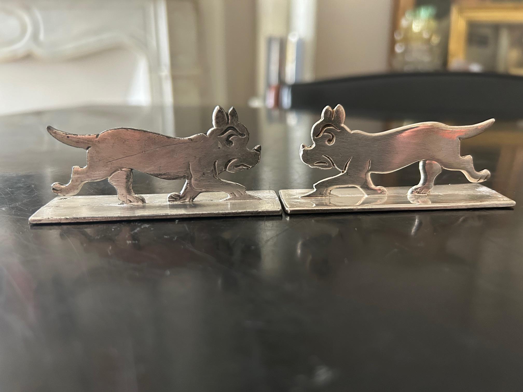 16 apoyacuchillos art decó de plata en venta 11