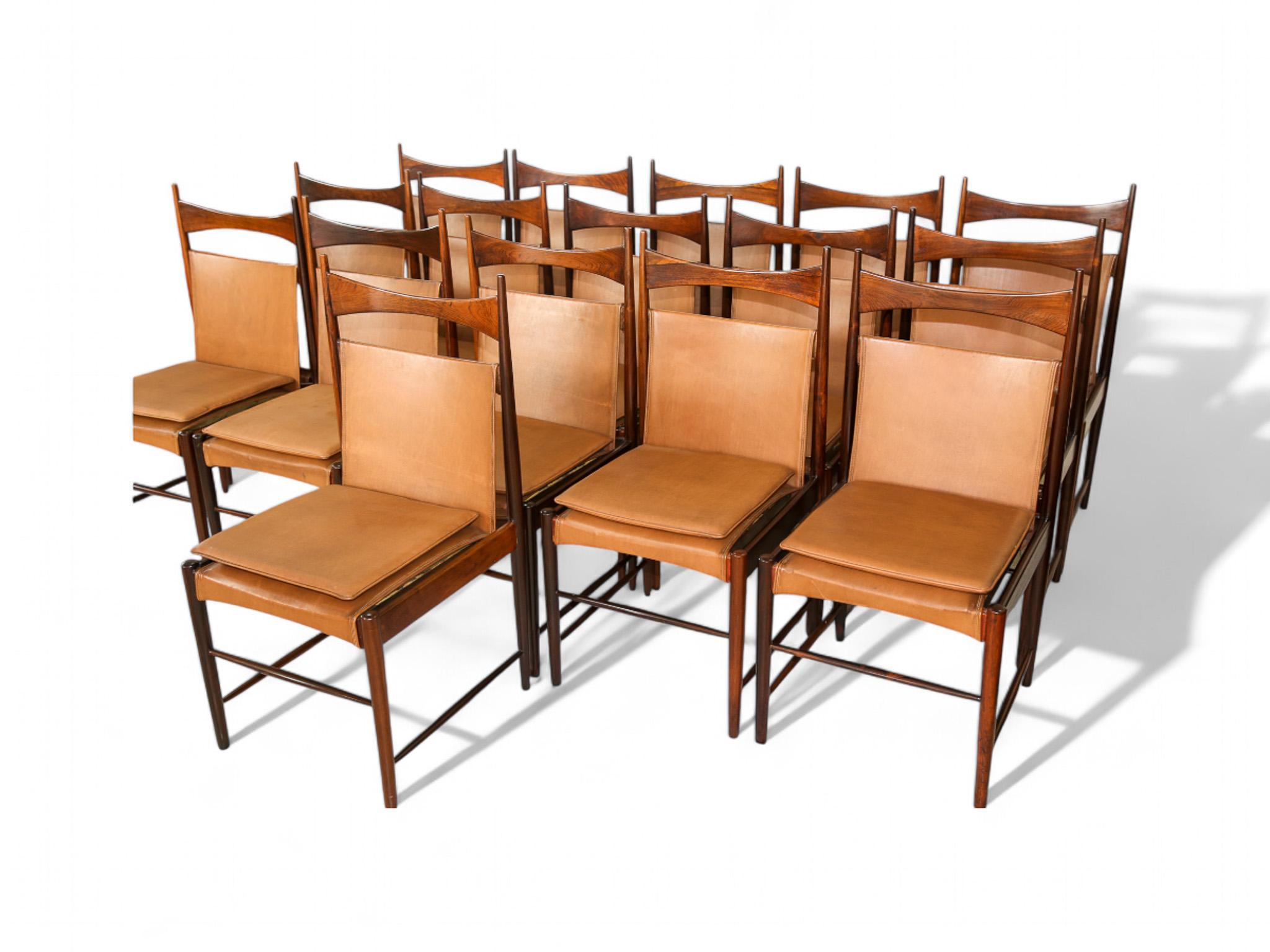 16 Brazilian Modern “Cantu Alta” Dining Chairs by Sergio Rodrigues, 1960s For Sale 5