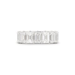 16 Carat Emerald Eternity Band 14K White Gold Collector’s Grade Grandeur