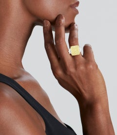 16 Carat Radiant Statement Fancy Yellow  Sunlit Royal Radiance  Diamond Ring
