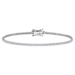 Bracelet tennis en diamants naturels ultra légers de 1,6 carat poids total