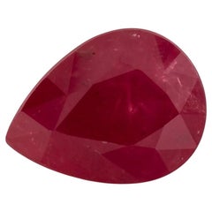 1.6 Ct Ruby Pear Loose Gemstone