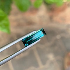 1,6 carati di tormalina bicolore verde bluastro e blu mare per gioielli 12 mm