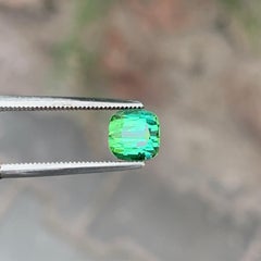 1.6 Cts Mint Green Cushion Cut Natural Tourmaline Gemstone for Jewellery 6mm