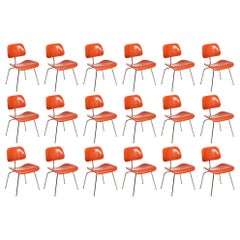 16 DCM Chairs by Charles and Ray Eames for Herman Miller