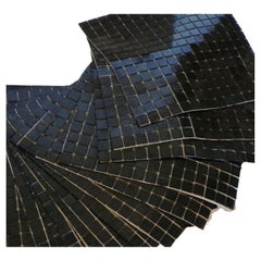 16 fogli mosaico Bisazza nero, anni 90