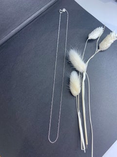 16 Inch Platinum Figaro Chain