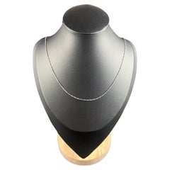 Catena Figaro in platino da 16 pollici