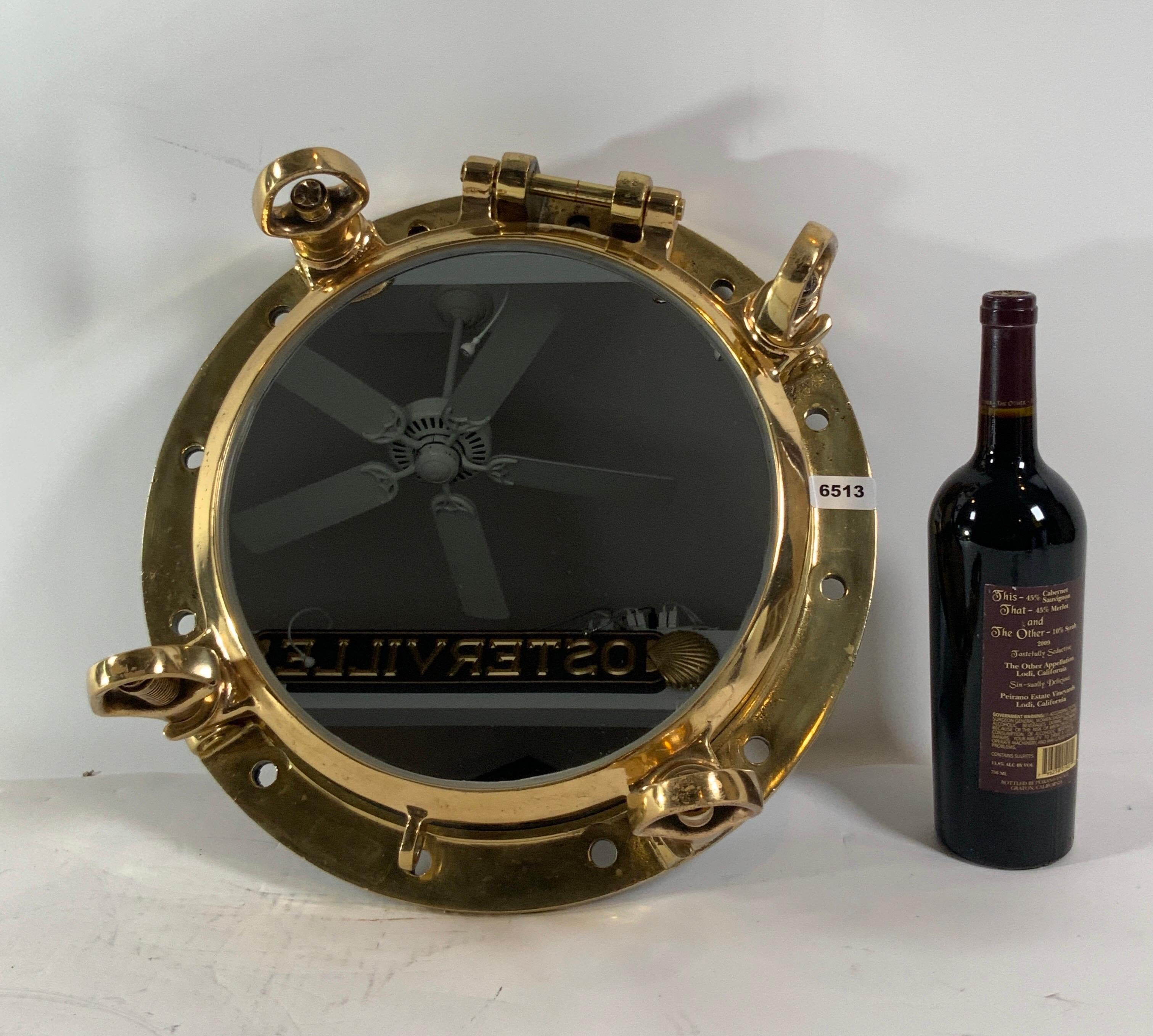 Solid Brass Ship's Porthole Mirror 5