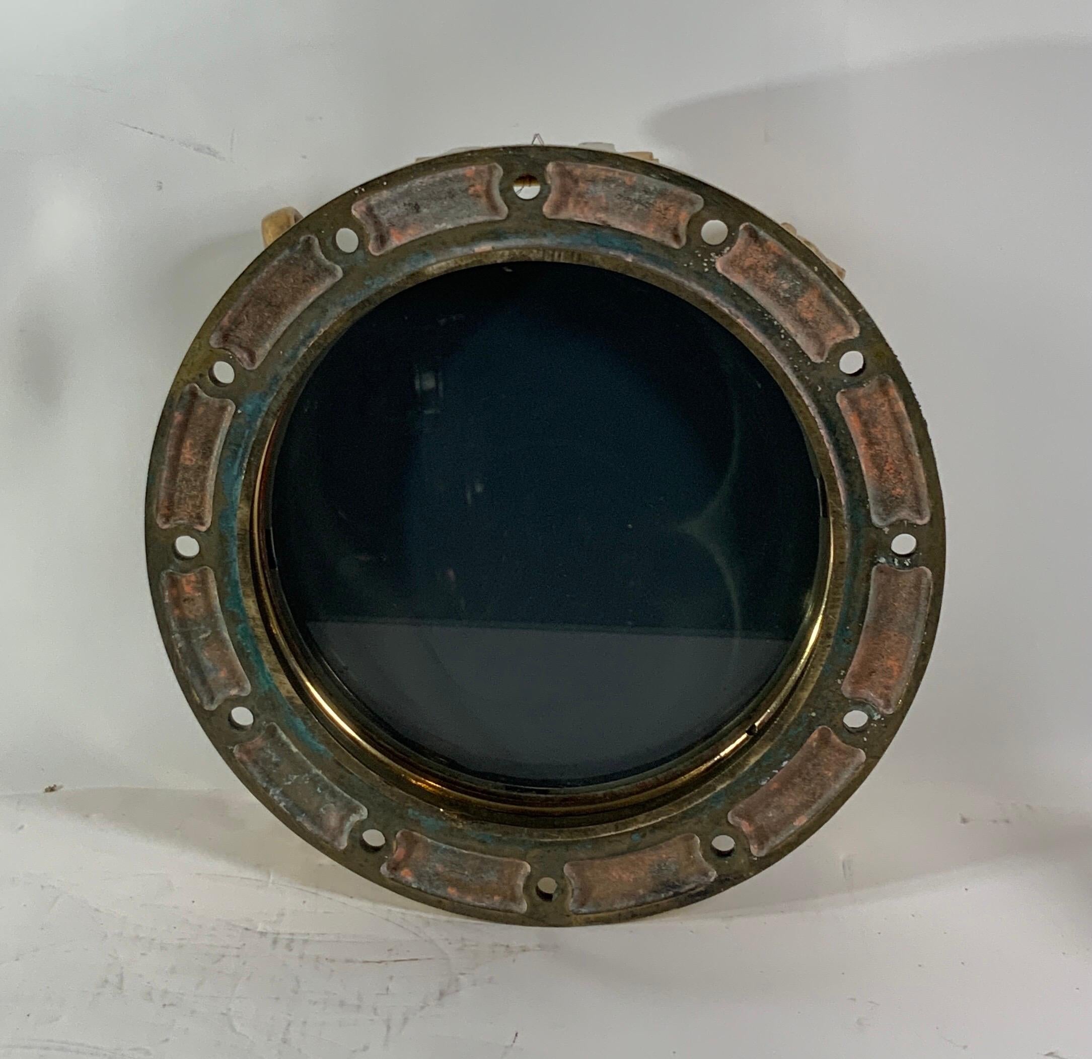 Solid Brass Ship's Porthole Mirror 6