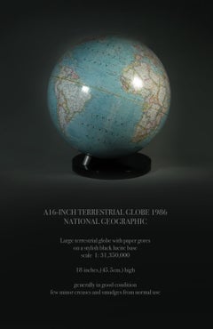 Globo terrestre da 16 pollici 1986 National Geographic