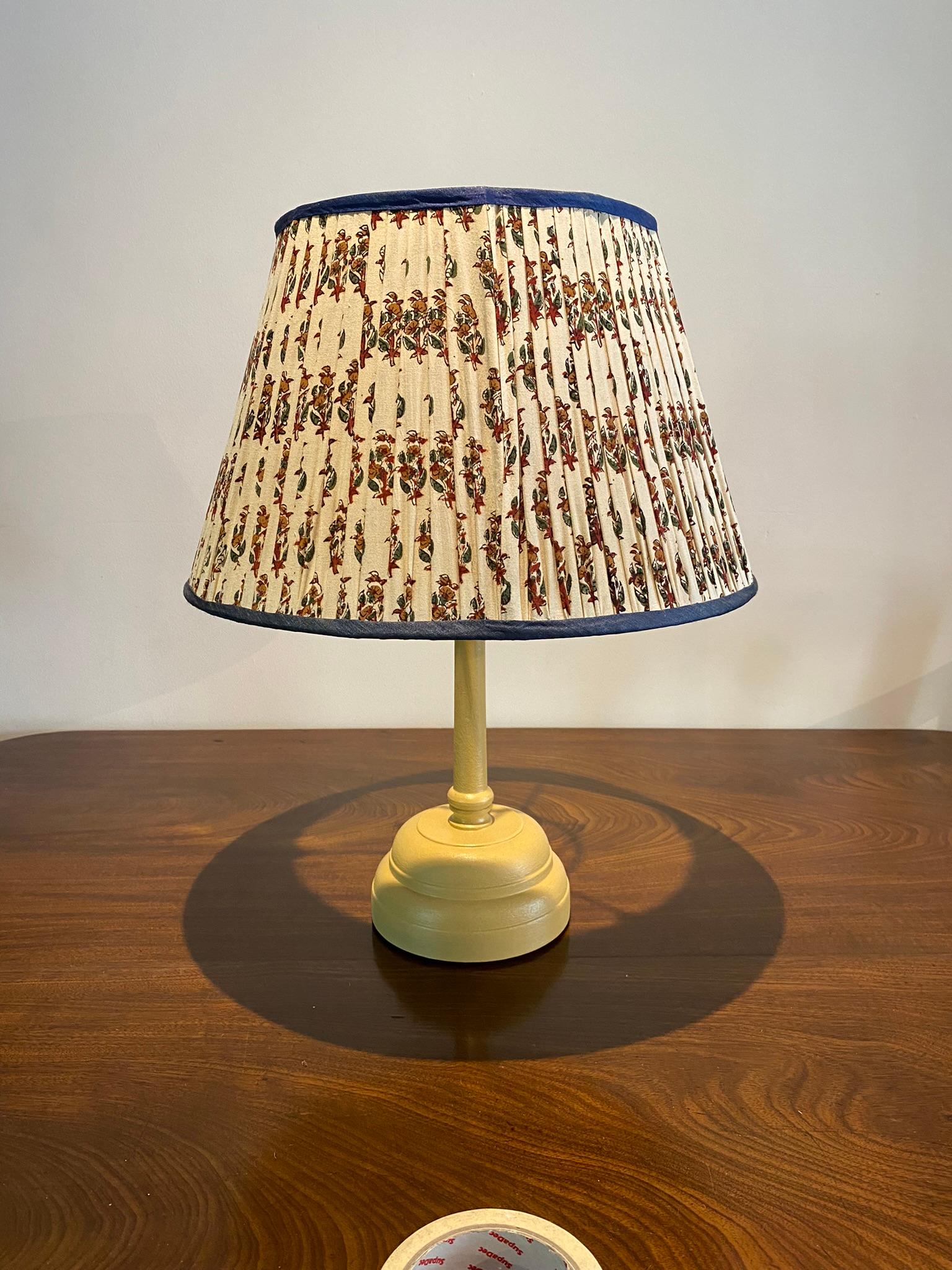 16” Indian Sari lampshade with Duplex Fitting.

These are handmade lampshades made from Indian sari silks and cotton.

Due to the fact these shades are on display in my showroom and their delicate nature, they occasionally show signs of handling