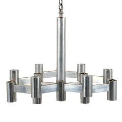 16 Light Chandelier Attributed to Gaetano Sciolari