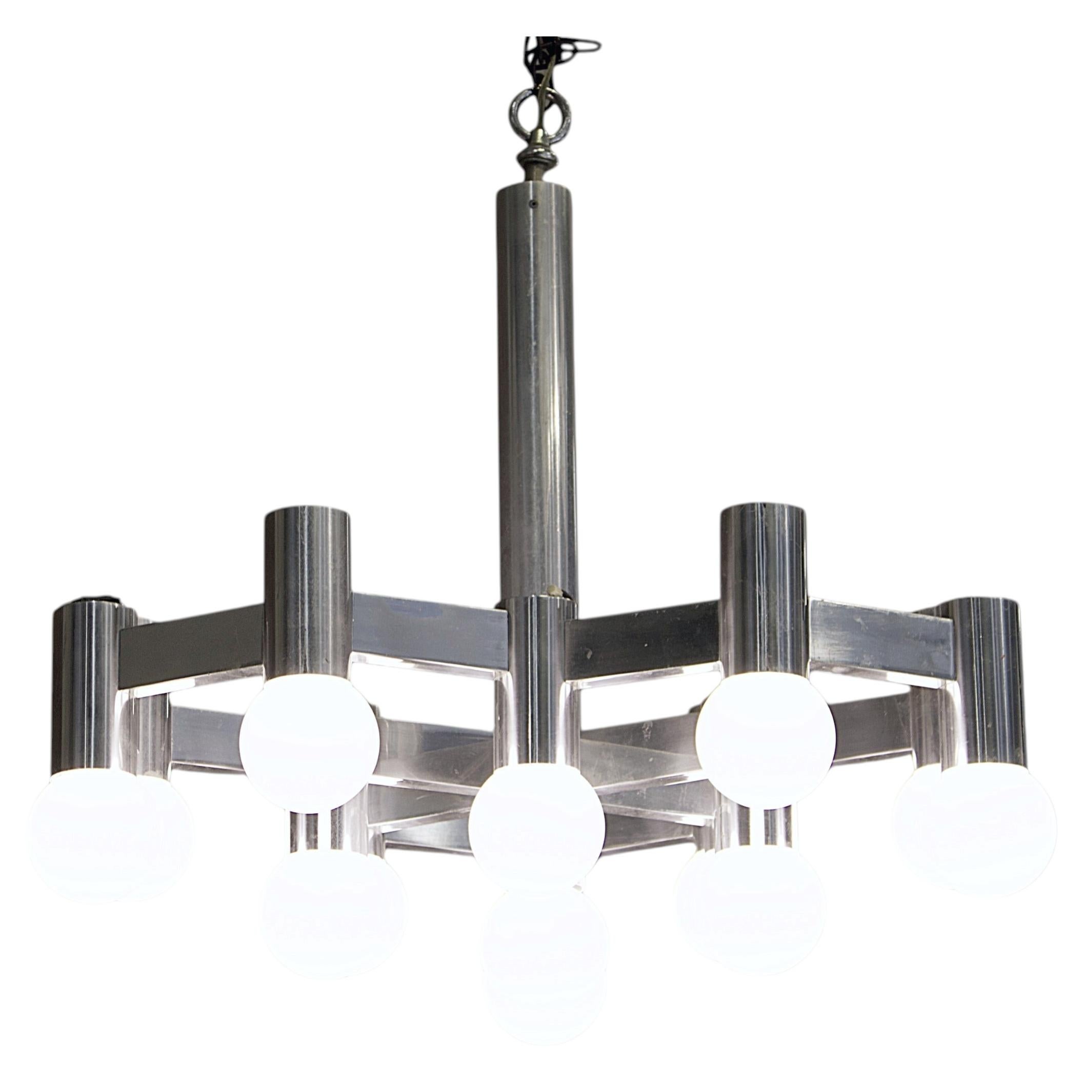 16 Light Chandelier Attributed to Gaetano Sciolari