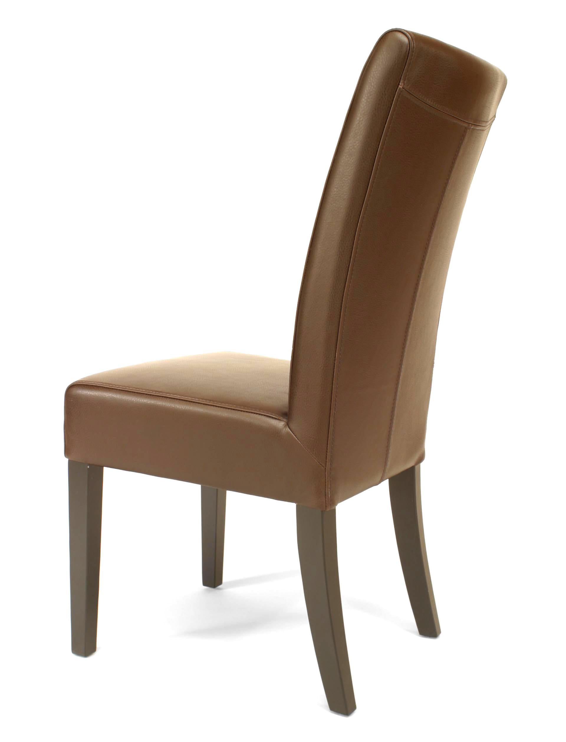 Mid-Century Modern 16 chaises d'appoint Parsons marron du milieu du siècle dernier en vente