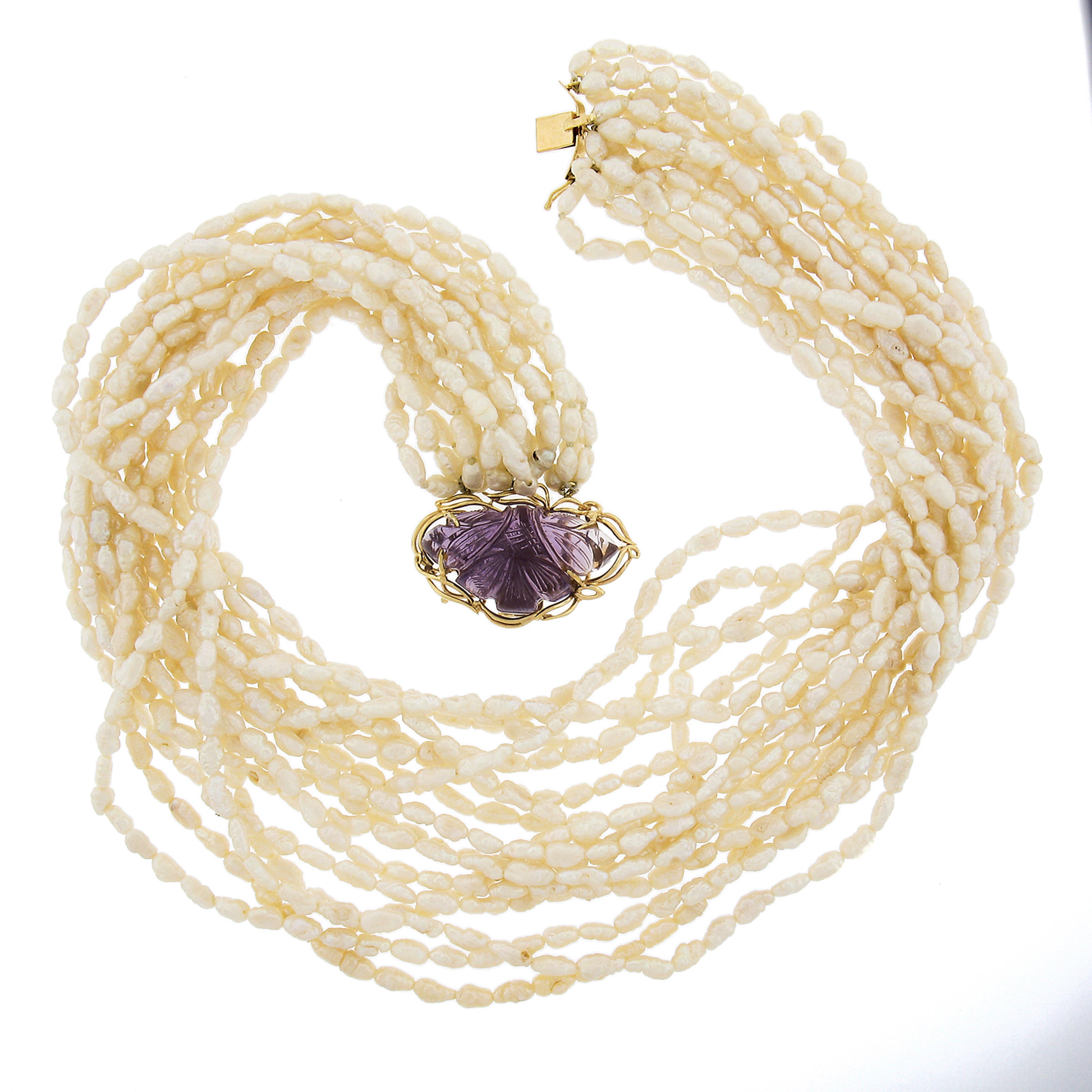 De las mujeres Collar de perlas en torsade de 16