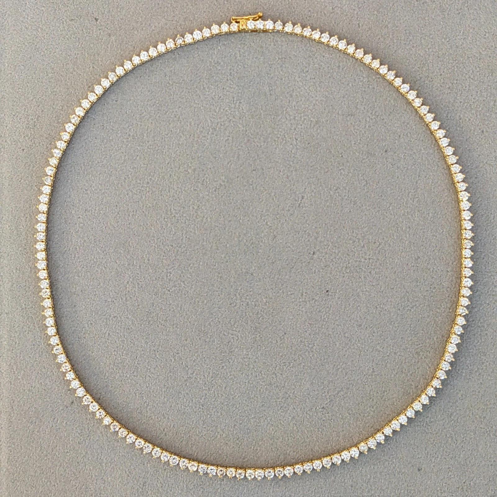 Taille ronde Collier de tennis 16