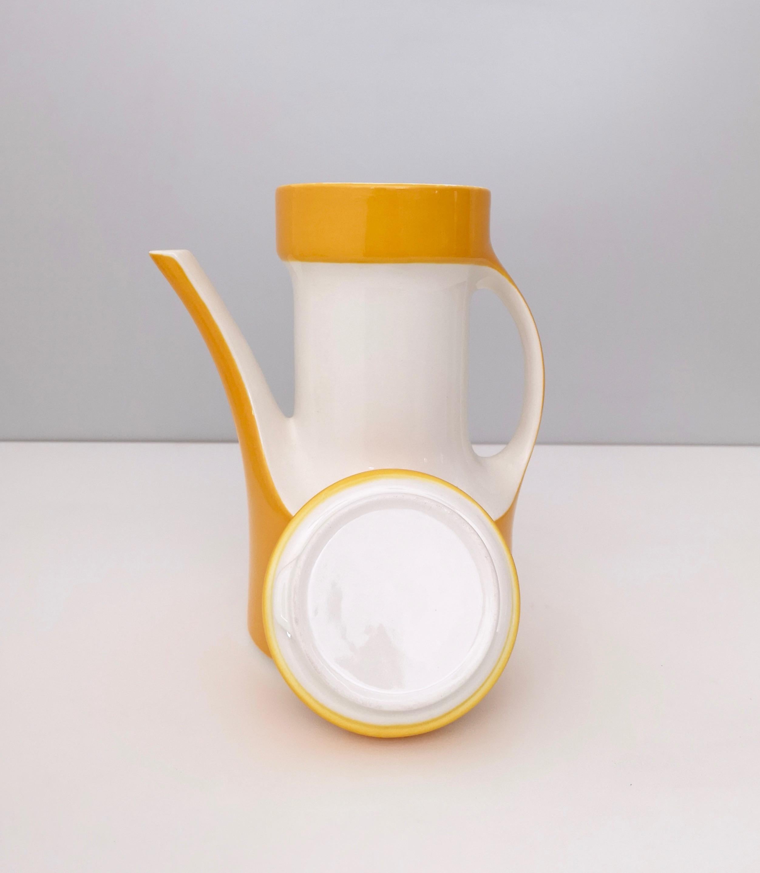 Italian 16-Piece Coffee/Teapot Set by Riccardo Schweizer Prod. by Pagnossin Ceramica For Sale