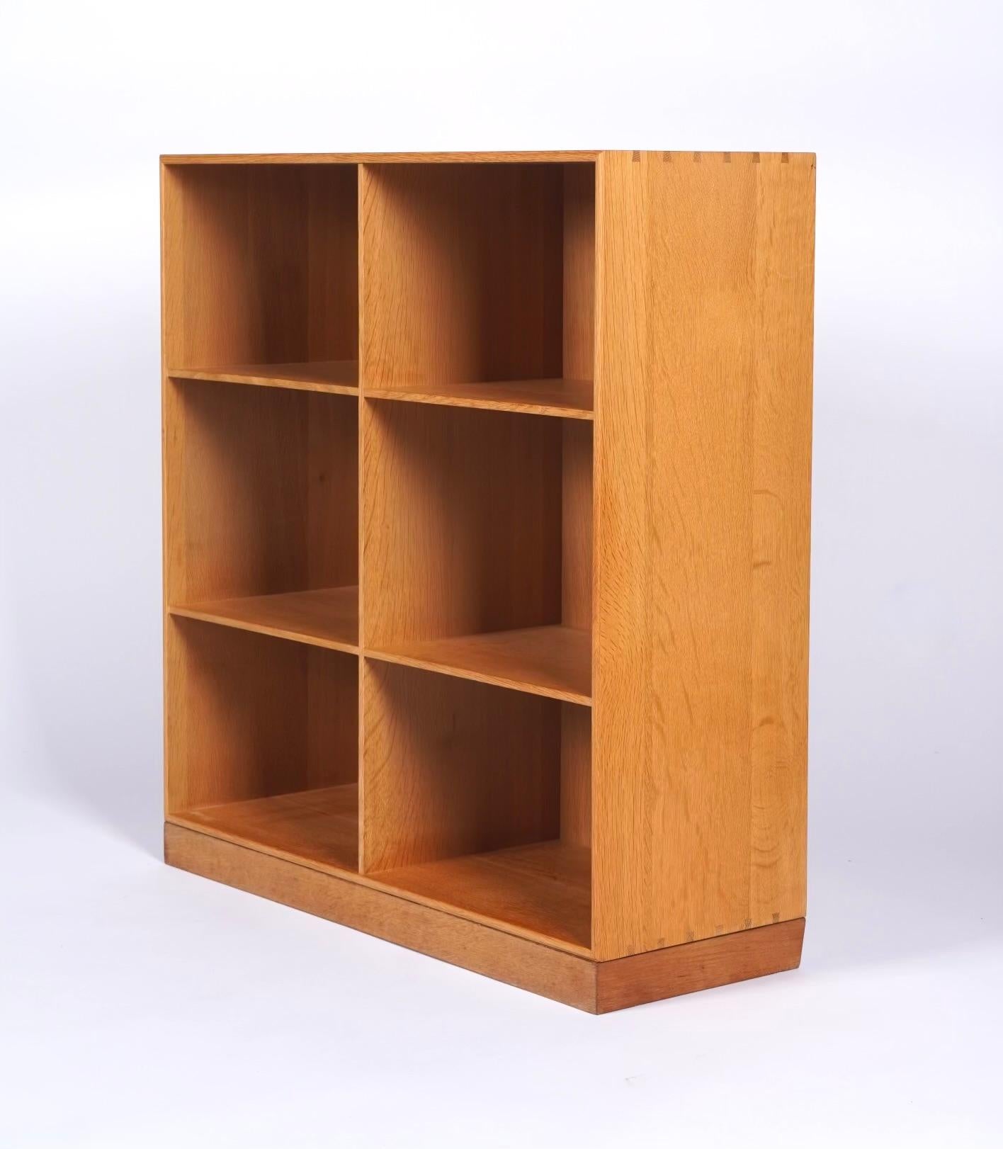 Hand-Crafted 16-piece Oak Bookcase System by Mogens Koch for Rud. Rasmussen