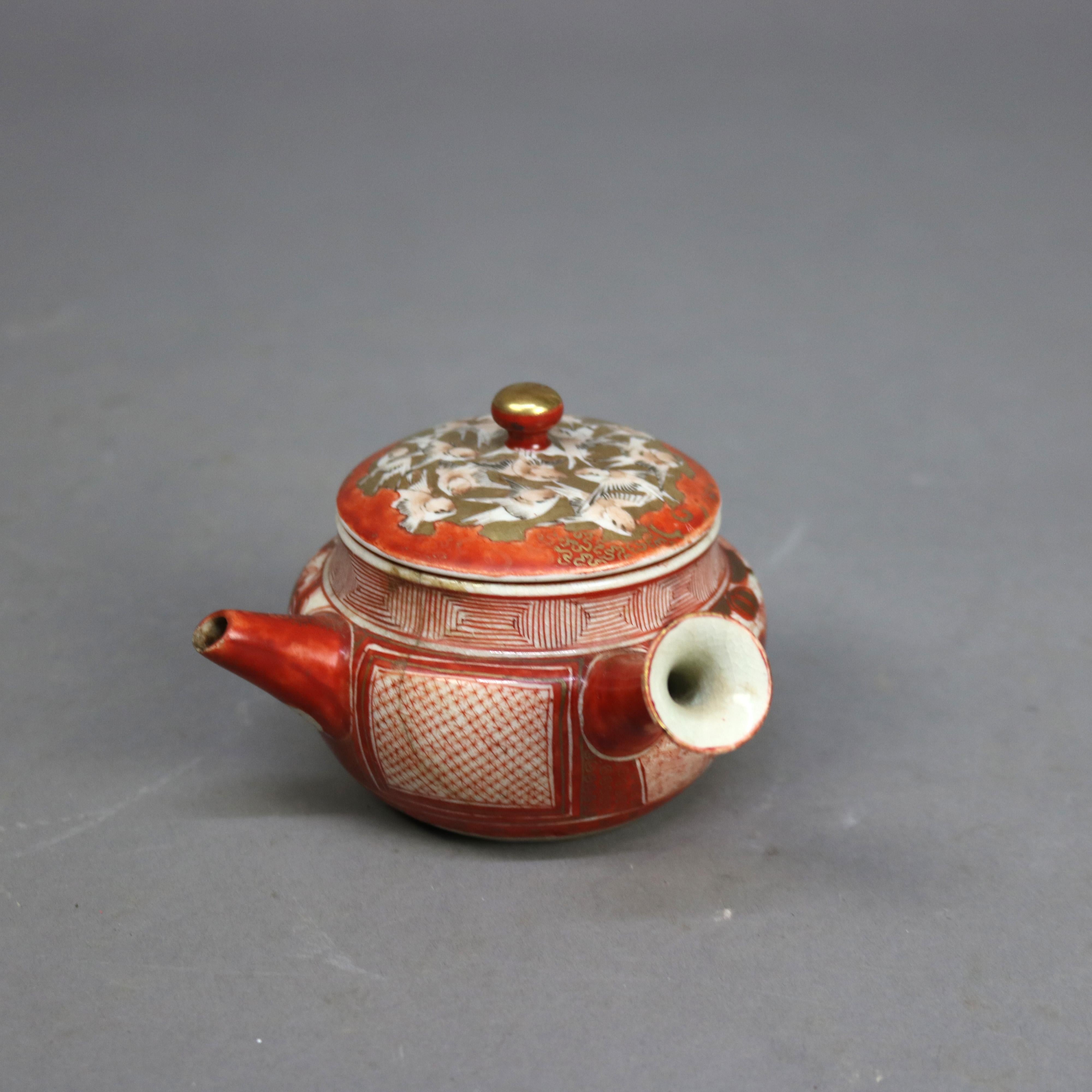 16 pezzi di porcellana giapponese Kutani con figure C1890 in vendita 5