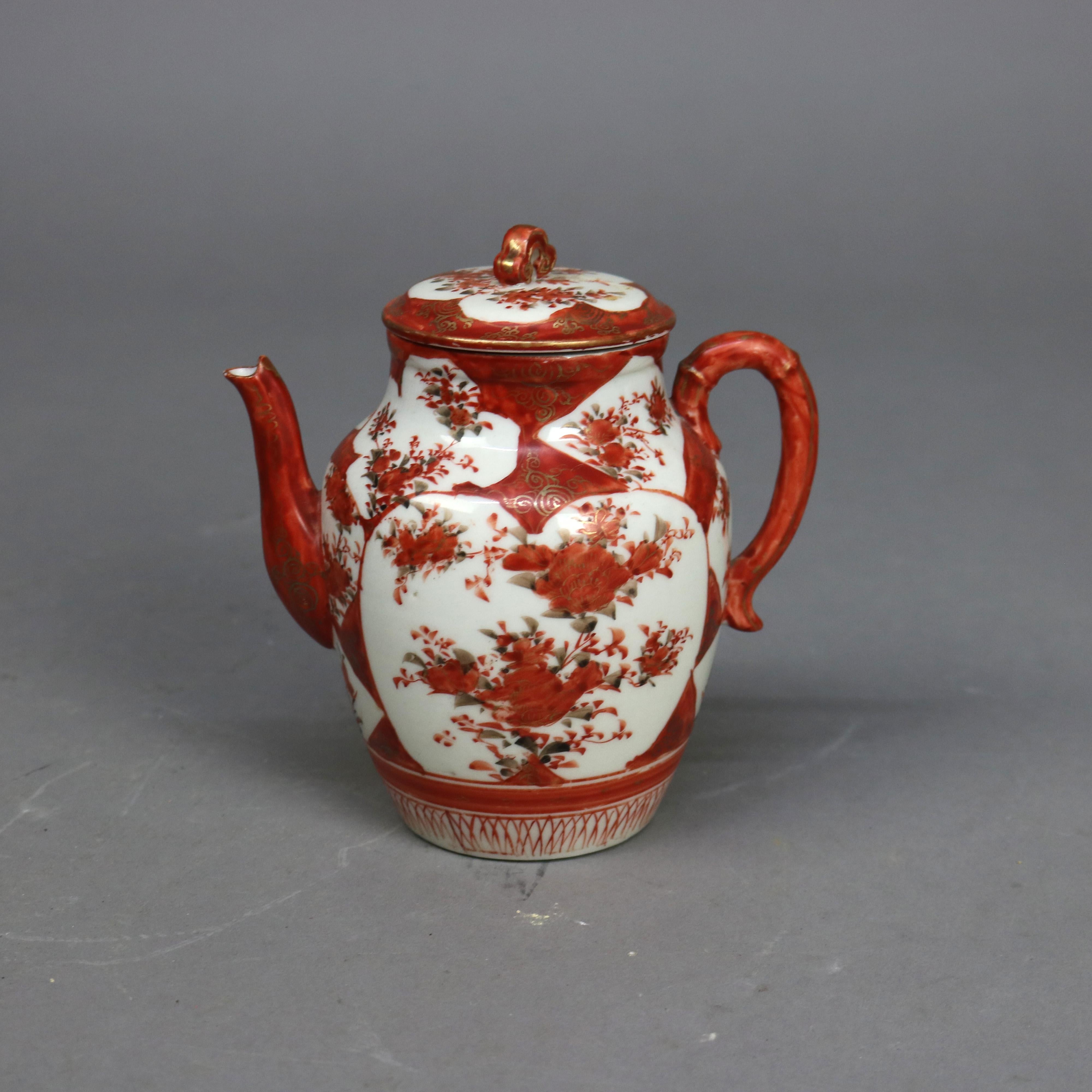16 pezzi di porcellana giapponese Kutani con figure C1890 in vendita 6