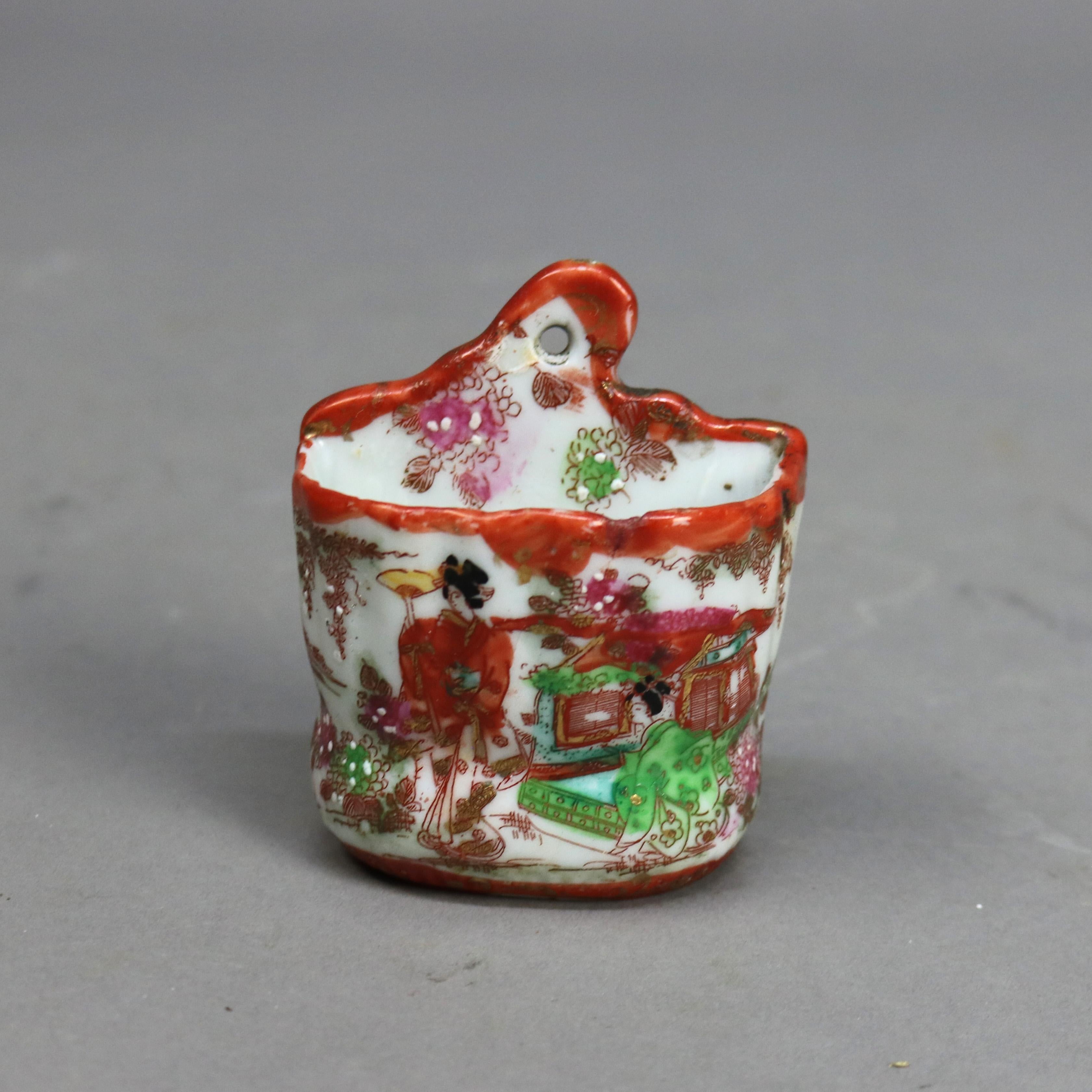 16 pezzi di porcellana giapponese Kutani con figure C1890 in vendita 12