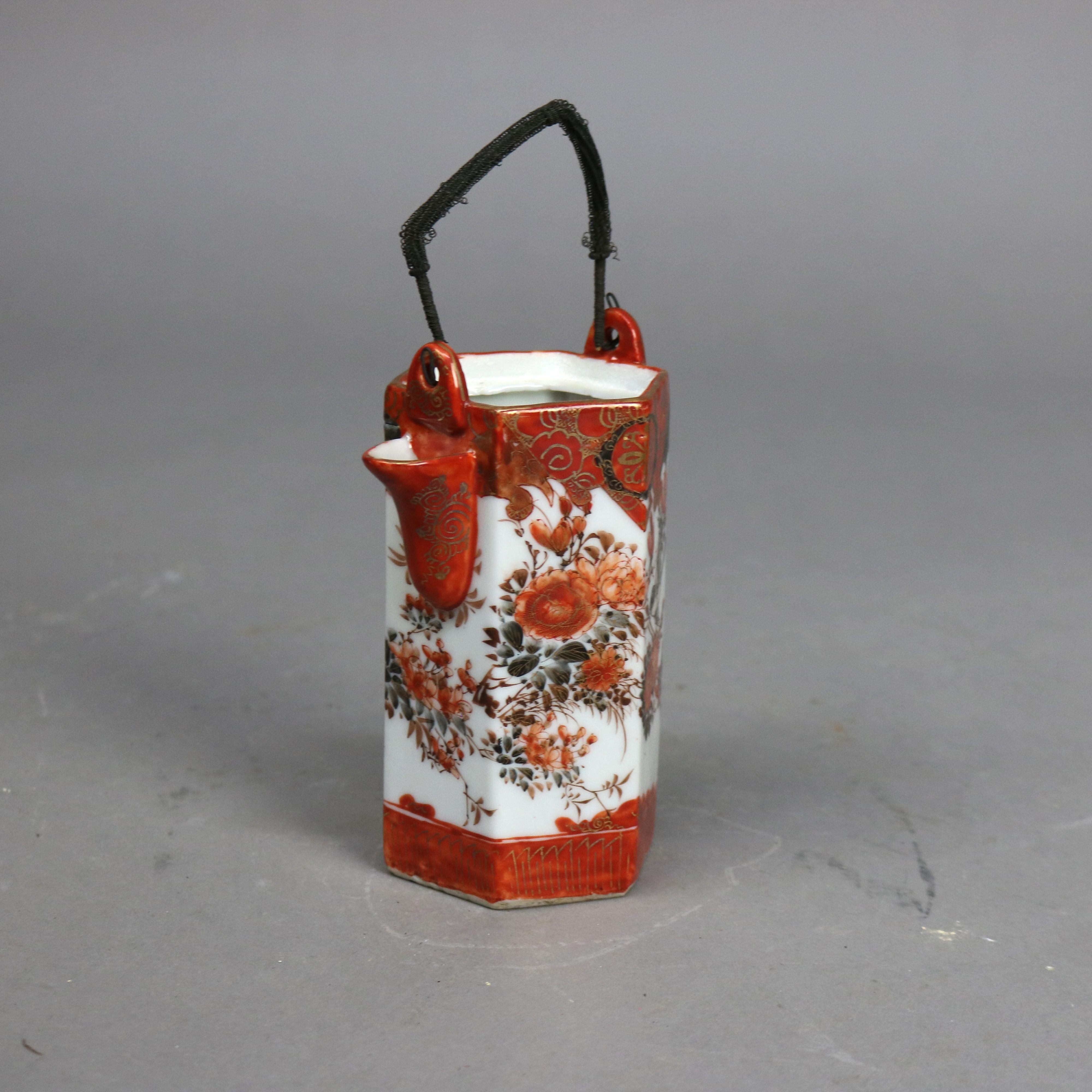 Porcellana 16 pezzi di porcellana giapponese Kutani con figure C1890 in vendita