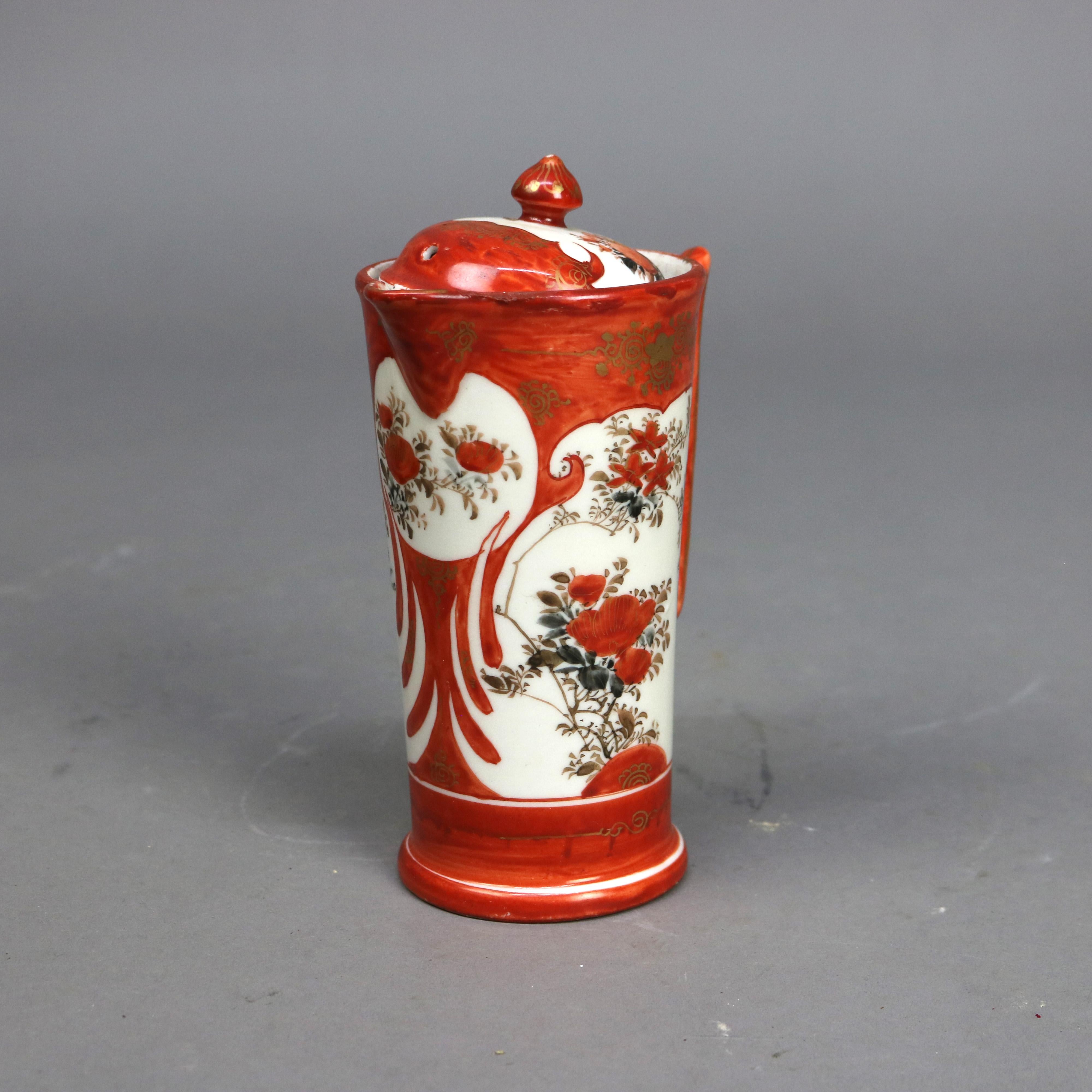 16 pezzi di porcellana giapponese Kutani con figure C1890 in vendita 4