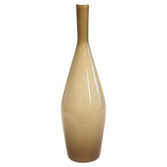 16" Raymor Murano Glas Vase Italienisch Label FO Mitte Jahrhundert geräuchert Cased