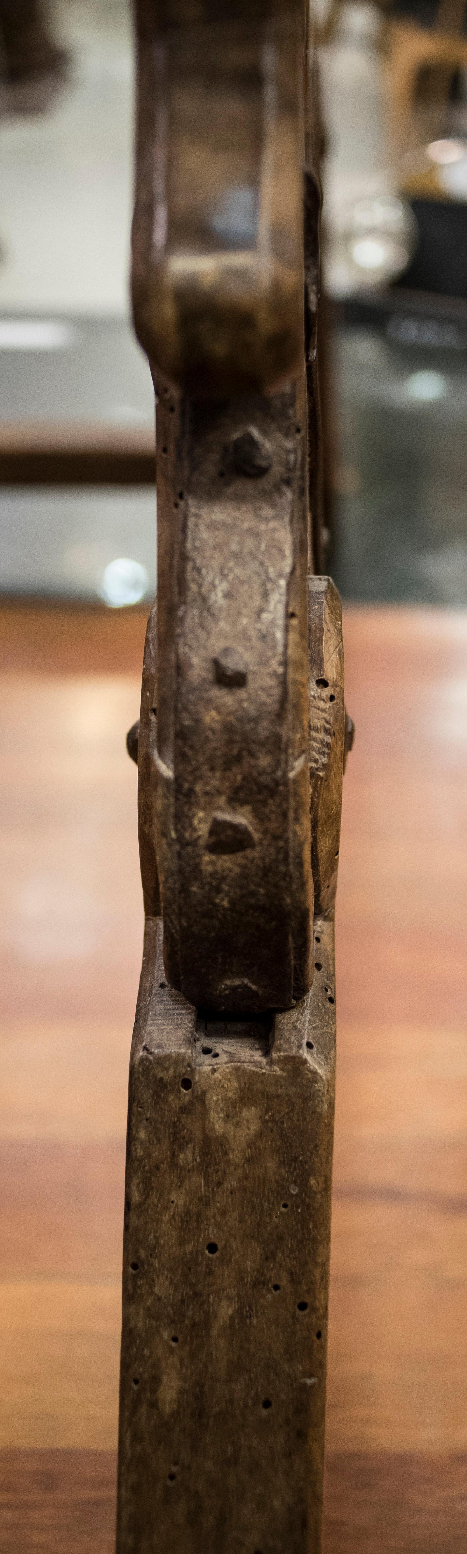 16th Century Spanish Walnut and Wrought Iron Dromedary Saddle 10
