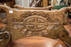 16th Century Spanish Walnut and Wrought Iron Dromedary Saddle