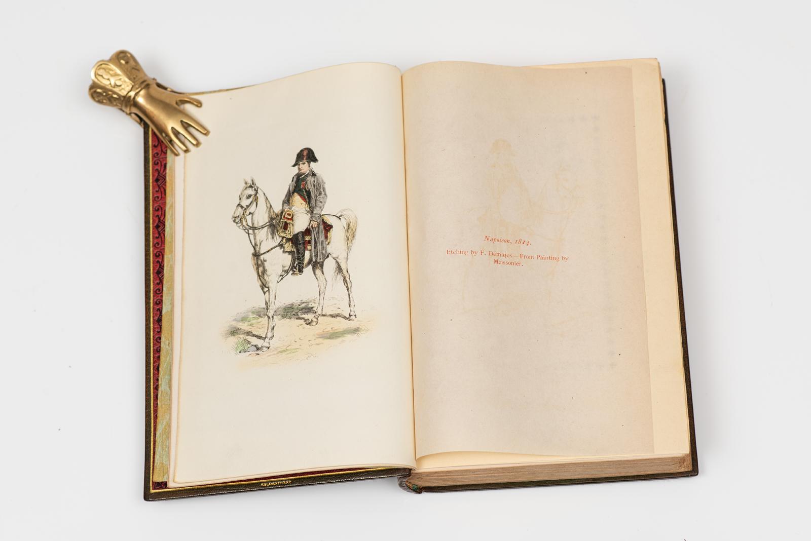 Leather 16 Volumes. William Hazlitt, The Life of Napoleon. For Sale