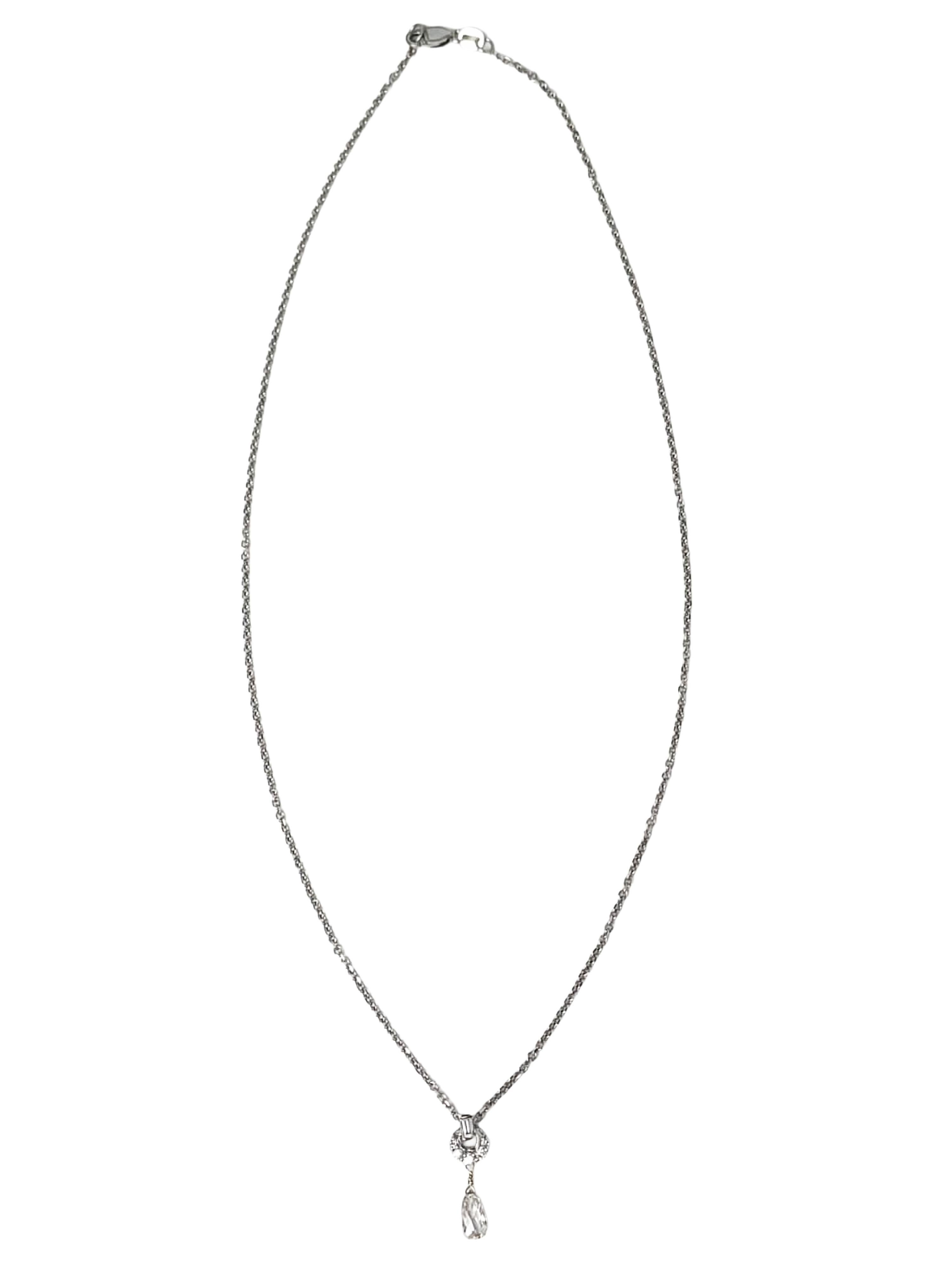 Ciondolo a forma di cerchio con diamante bianco (1,02ct) da 16