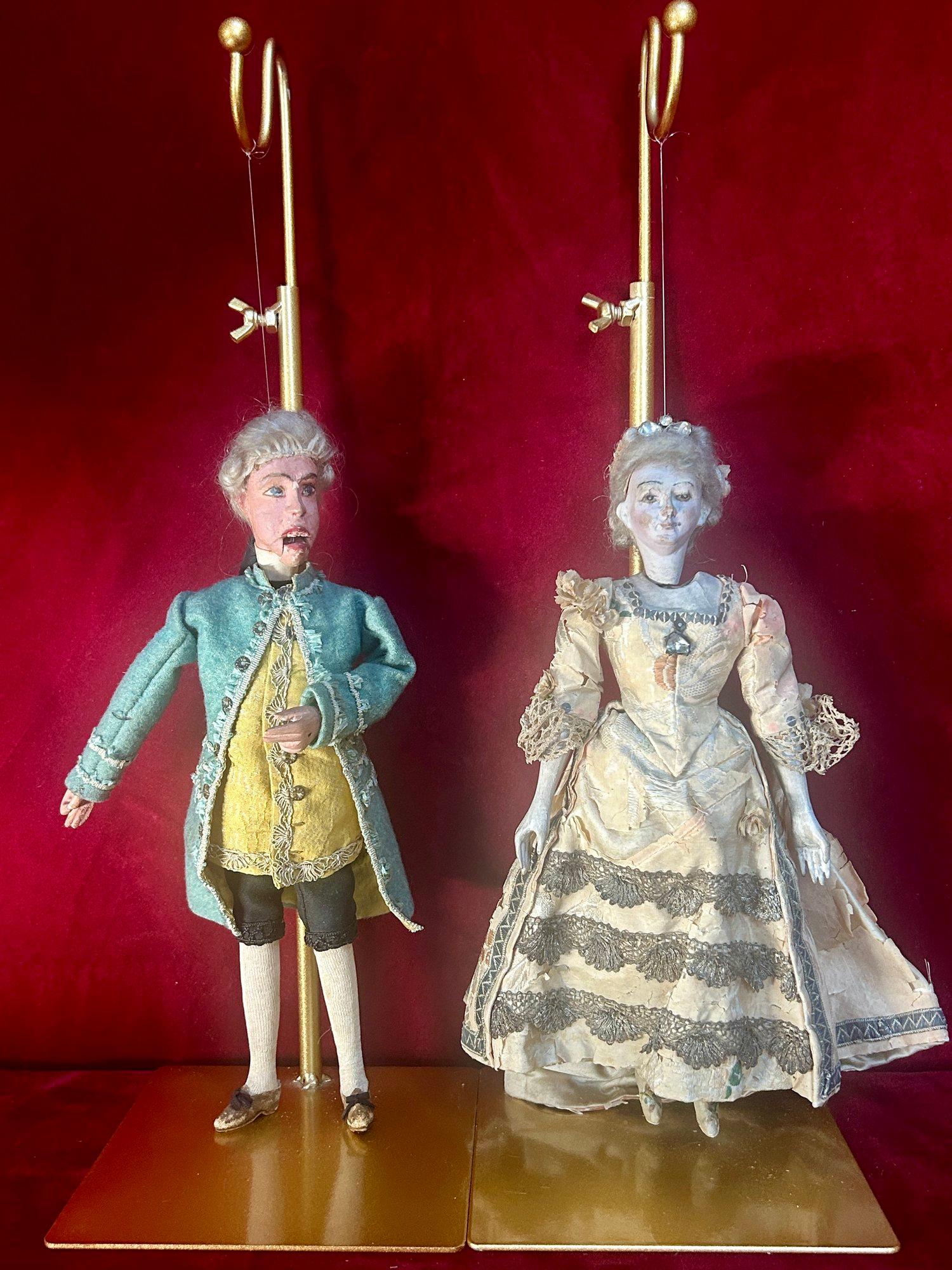 16 x Venezianische Marionettenpuppen aus dem 18. Jahrhundert aus dem Commedia dell'arte Theater im Angebot 1
