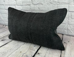 16 x 24 Hemp Pillow Turkish Cushion Natural Black Pillow Cushion Cover #6062