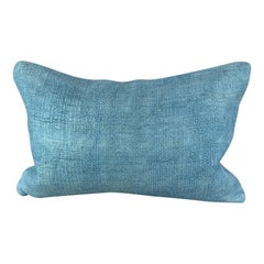 Coussin d'oreiller turc coussin bleu naturel 16 x 24 n° 6210