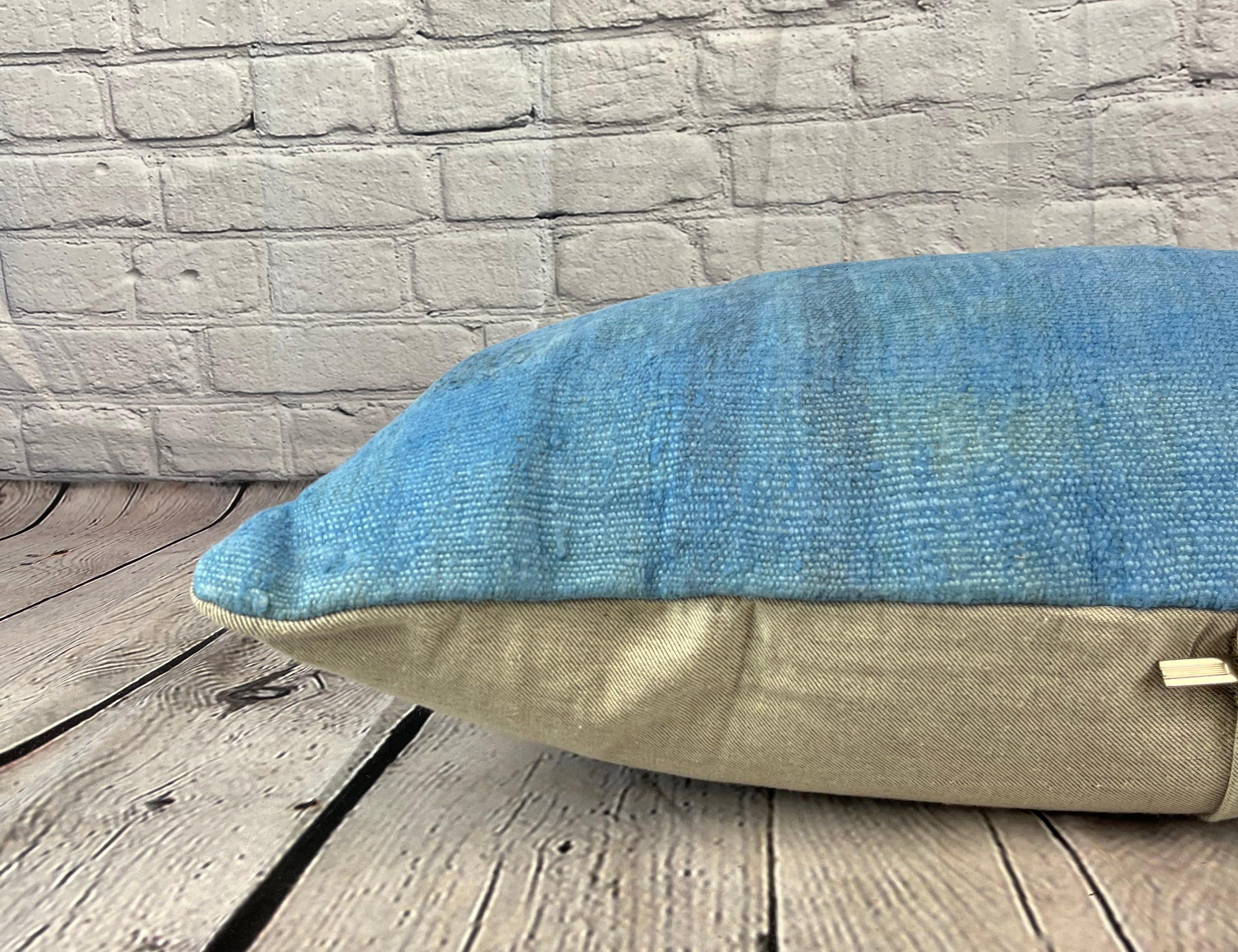 16 x 24 Cuscino Hempe Cuscino Turco Nature Blu Cuscino Copri Cuscino #6235 In condizioni Nuovo in vendita a Houston, TX