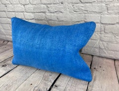 16 x 24 Hemp Pillow Turkish Cushion Natural Blue Pillow Cushion Cover #6254