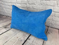 16 x 24 Hemp Pillow Turkish Cushion Natural Blue Pillow Cushion Cover #6255