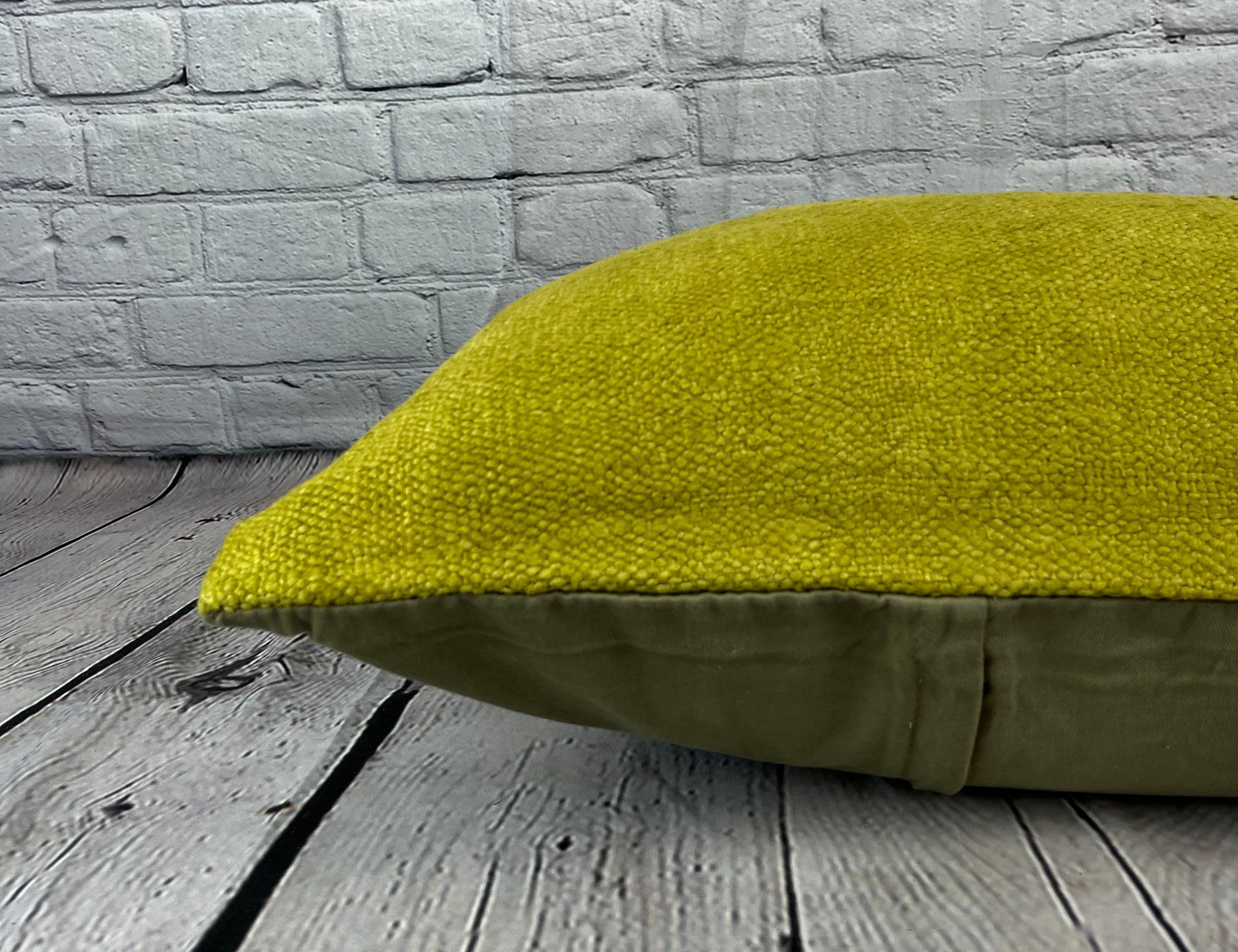 16 x 24 Hemp Pillow Turkish Cushion Natural Green Pillow Cushion Cover #6380 In New Condition For Sale In Houston, TX
