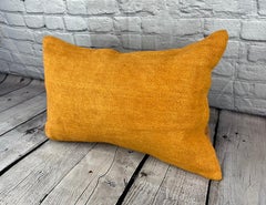 16 x 24 Hemp Pillow Turkish Cushion Natural Orange Pillow Cushion Cover #6260