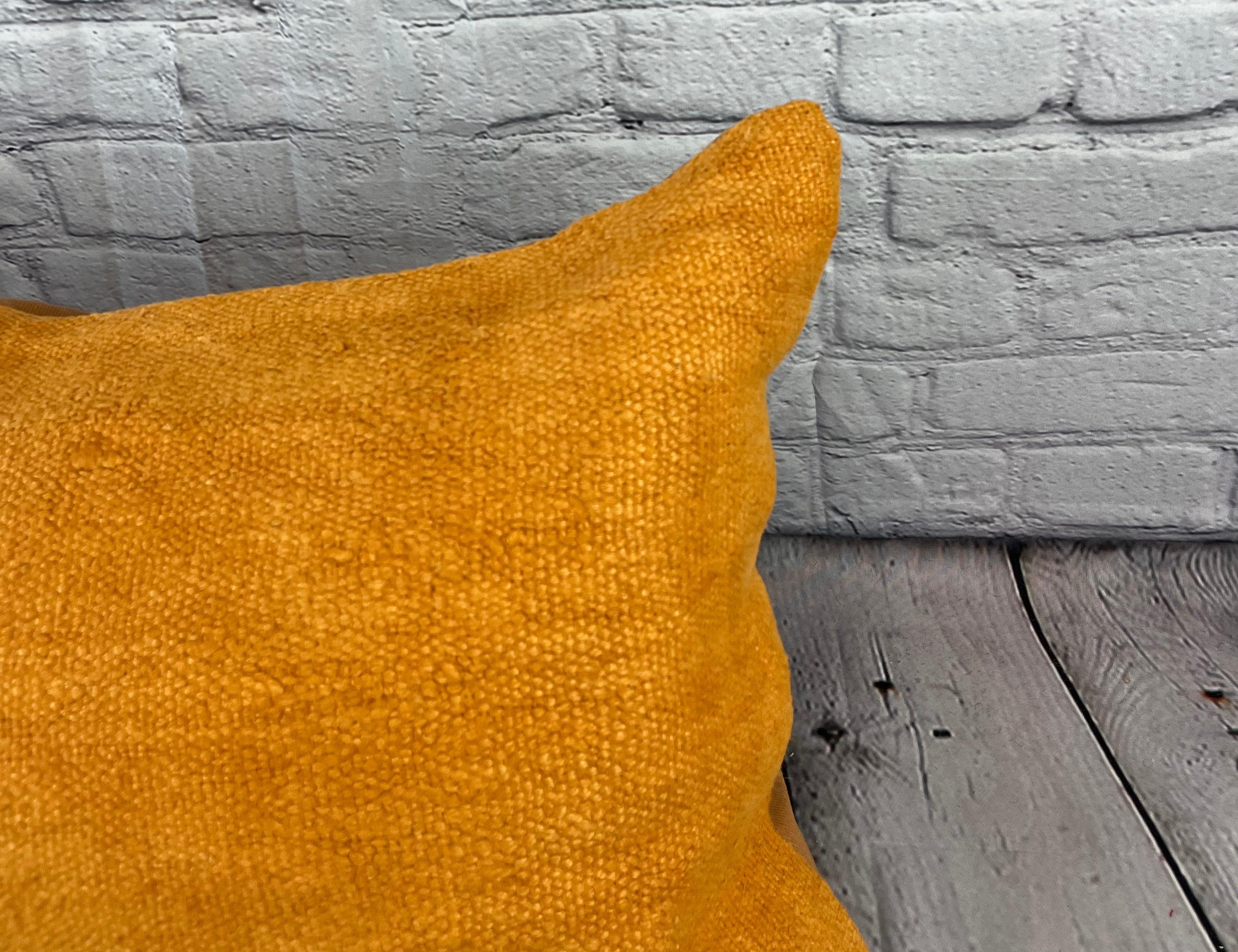 16 x 24 Cojín de cáñamo Cojín turco Cojín naranja natural Funda de cojín #6260 Turco en venta