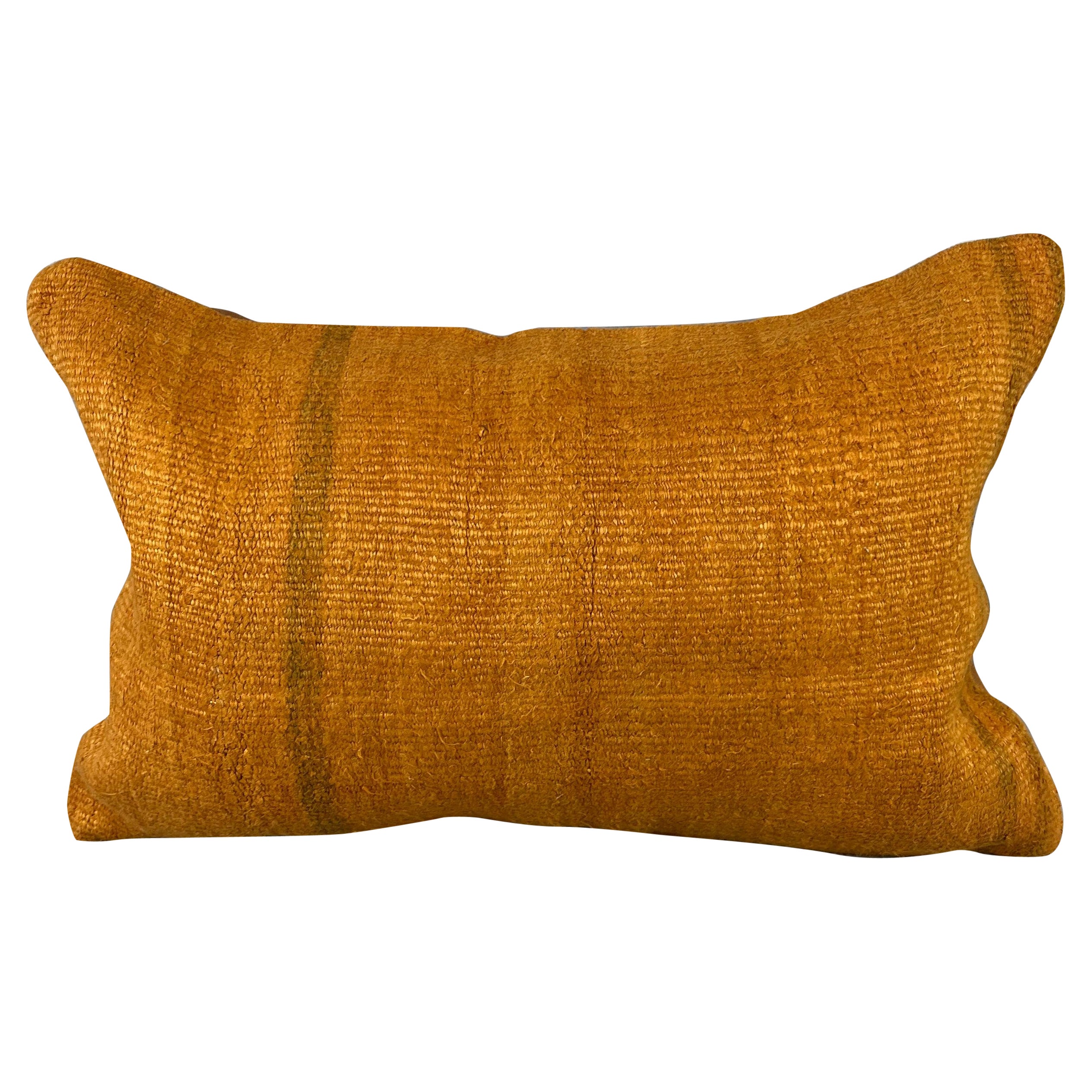 16 x 24 Cojín de cáñamo Cojín turco Cojín naranja natural Funda de cojín #6266